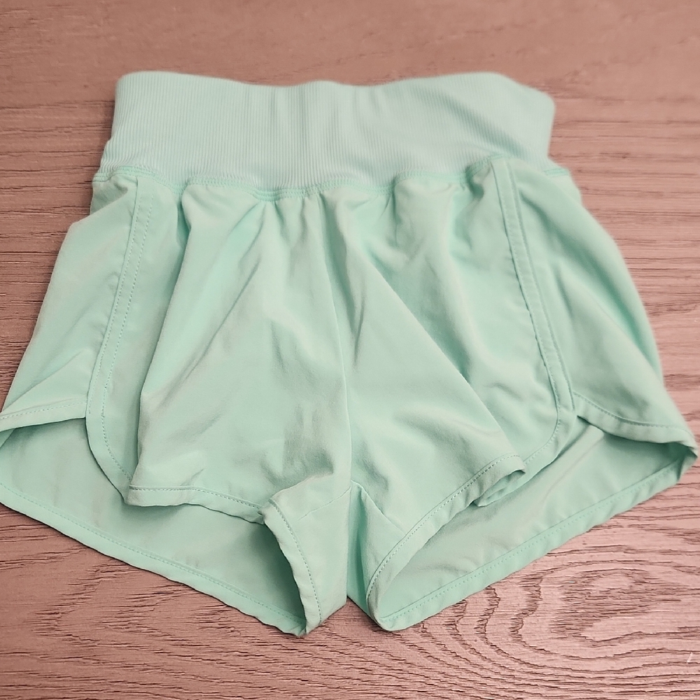 Mint Green Girls Shorts